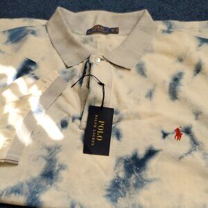 Polo style tye dye shirt